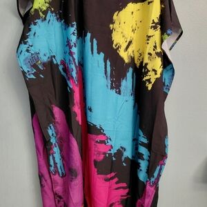 Colorful Abstract Print Dress